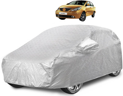 Caronix Car Cover For Tata Manza (With Mirror Pockets)(Silver)