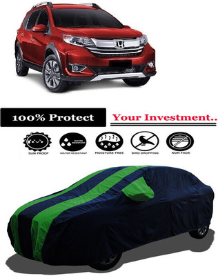 Amexride Car Cover For Honda BRV (With Mirror Pockets)(Green)