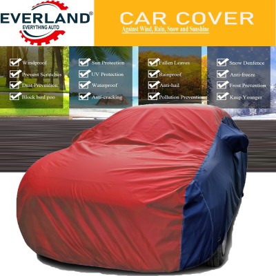 EverLand Car Cover For Chevrolet Tavera (With Mirror Pockets)(Red, Blue)