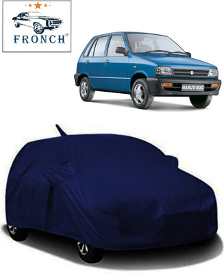 FRONCH Car Cover For Maruti Suzuki 800 (With Mirror Pockets)(Green, Blue)