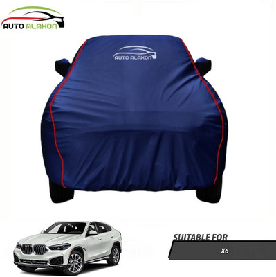 AUTO ALAXON Car Cover For BMW X6 (With Mirror Pockets)(Blue)