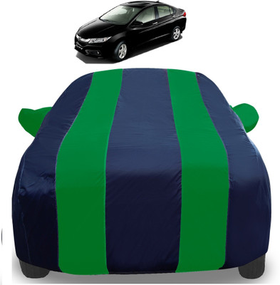 Amanzo Car Cover For Honda City i-Vtec (With Mirror Pockets)(Green)