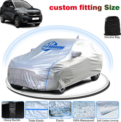 GARREGE Car Cover For Kia SELTOS (With Mirror Pockets)(Silver, Grey, For 2019, 2020, 2021, 2022, 2023, 2024 Models)