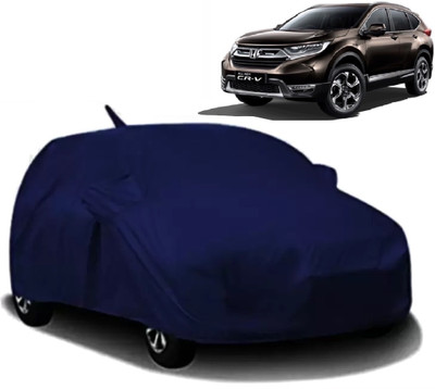 AXLOZ Car Cover For Honda CR-V (With Mirror Pockets)(Blue)