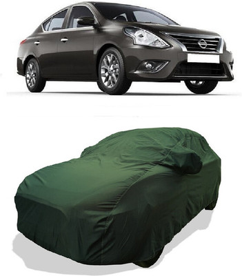 Coxtor Car Cover For Nissan Sunny XL CVT (With Mirror Pockets)(Green)