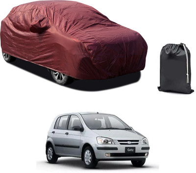 PAGORA Car Cover For Hyundai Getz (With Mirror Pockets)(Maroon)