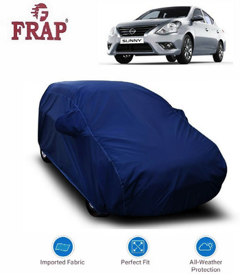 Frap Car Cover For Nissan Sunny (With Mirror Pockets)(Blue)