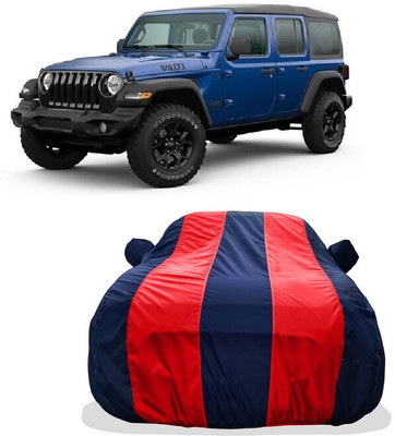 Tricway Car Cover For Jeep Wrangler Unlimited 4X4 (With Mirror Pockets)(Red)