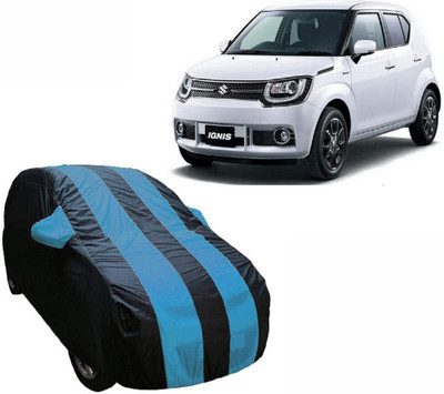 ABS AUTO TREND Car Cover For Maruti Suzuki Ignis (With Mirror Pockets)(Blue, Multicolor)