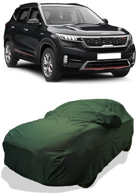 QLAX Car Cover For Maruti Seltos GTX Plus AT D Diesel (With Mirror Pockets)(Green)