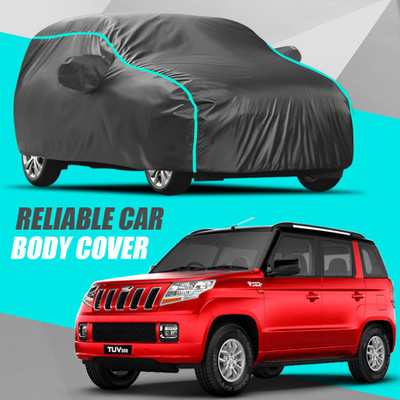 R Rayvin Star Car Cover For Mahindra TUV300 (With Mirror Pockets)(Multicolor)