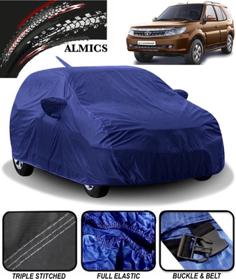 ALMICS Car Cover For Tata Safari Storme (With Mirror Pockets)(Blue)