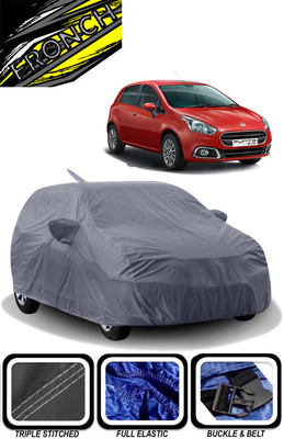 FRONCH Car Cover For Fiat Punto EVO 1.4 Emotion (With Mirror Pockets)(Grey)