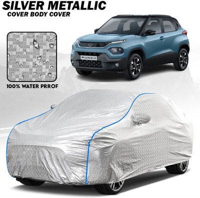 FABZEX Car Cover For Tata Punch (With Mirror Pockets)(Silver, For 2021, 2022, 2023, 2024 Models)