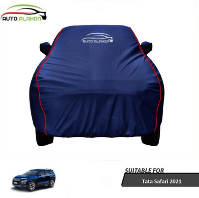 AUTO ALAXON Car Cover For Tata Safari (With Mirror Pockets)(Blue, For 2021 Models)