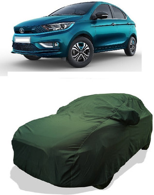 Coxtor Car Cover For Tata Tigor EV XM Plus Electric (With Mirror Pockets)(Green)
