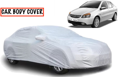 AUCTIMO Car Cover For Tata Indigo CS (With Mirror Pockets)(Silver)