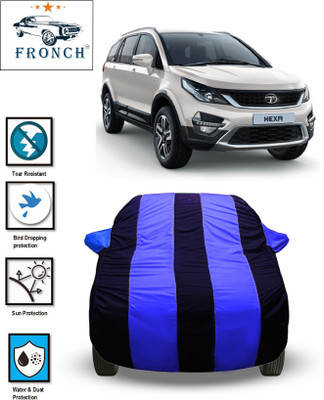 FRONCH Car Cover For Tata Hexa (With Mirror Pockets)(Blue)