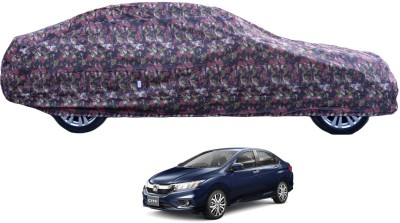 MOCKHE Car Cover For Honda New City (With Mirror Pockets)(Green)