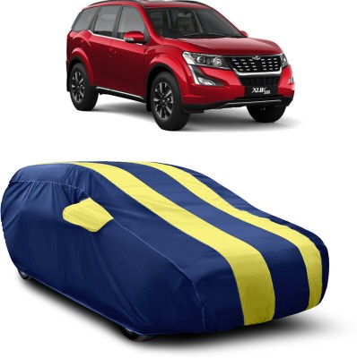 Ascension Car Cover For Mahindra XUV 500 (With Mirror Pockets)(Blue, Yellow)