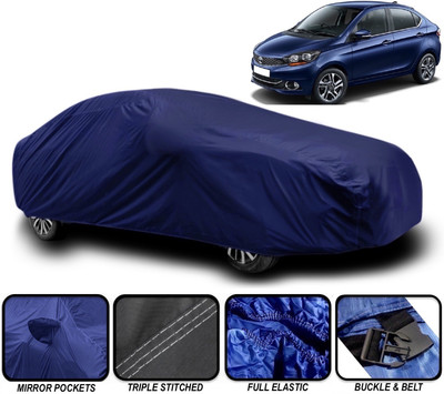 R Rayvin Star Car Cover For Tata Tigor (With Mirror Pockets)(Blue)