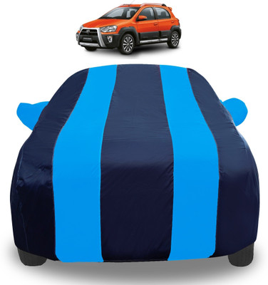 Amanzo Car Cover For Toyota Etios Cross (With Mirror Pockets)(Blue)