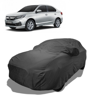 Coxtor Car Cover For Honda Amaze S CVT Petrol (With Mirror Pockets)(Grey)