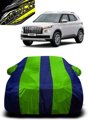 FRONCH Car Cover For Maruti Venue (With Mirror Pockets)(Green, Blue)