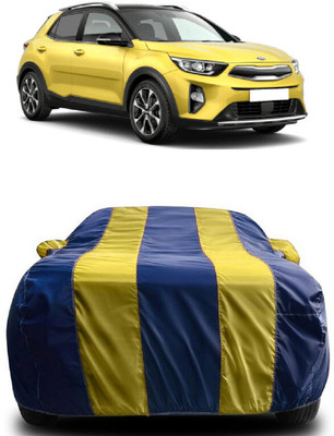 SUGASHRI Car Cover For Kia Stonic (With Mirror Pockets)(Yellow, Blue)