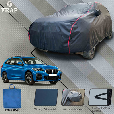 Frap Car Cover For BMW X1 (With Mirror Pockets)(Grey, Red)