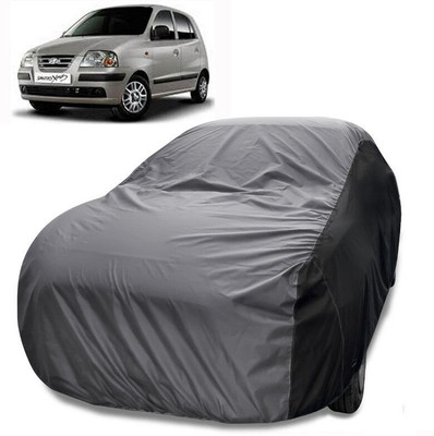 MoTRoX Car Cover For Hyundai Santro Xing (Without Mirror Pockets)(Grey, Black)