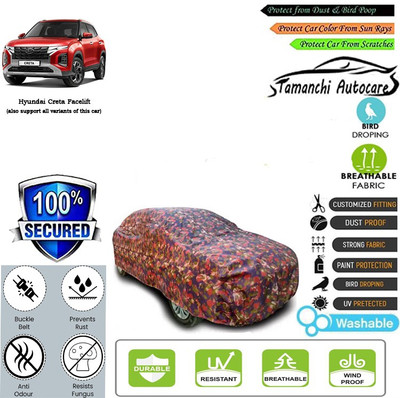 Tamanchi Autocare Car Cover For Hyundai Creta(Multicolor, For 2022 Models)