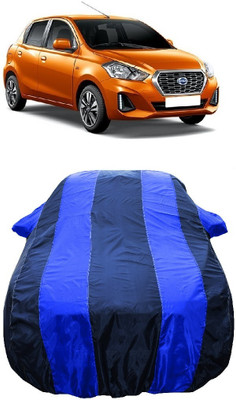 Wegather Car Cover For Datsun Datsun GO Datsun GO A Option Petrol (With Mirror Pockets)(Blue)