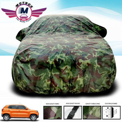 MoTRoX Car Cover For Maruti Suzuki S-Presso (Without Mirror Pockets)(Green)