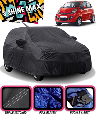 S Shine Max Car Cover For Tata Nano (With Mirror Pockets)(Black)