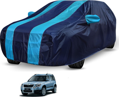 Auto Hub Car Cover For Skoda Yeti (With Mirror Pockets)(Blue, Blue)