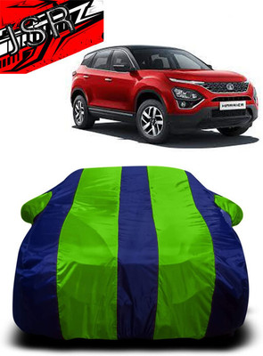J S R Car Cover For Tata Harrier XZ Plus Diesel (With Mirror Pockets)(Green, Blue)