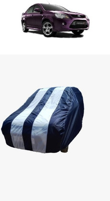 SRI GORAKHNATH TRADERS Car Cover For Ford Fiesta LX (Without Mirror Pockets)(White, Blue)