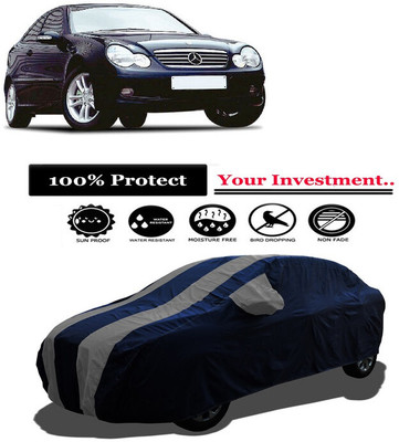 Amexride Car Cover For Mercedes Benz C-Class C200 K (With Mirror Pockets)(Grey)