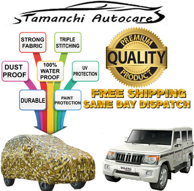 Tamanchi Autocare Car Cover For Mahindra Bolero (With Mirror Pockets)(Multicolor)
