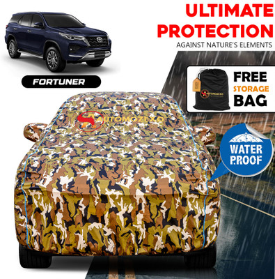 AUTOMOZEXO Car Cover For Toyota Fortuner (With Mirror Pockets)(Multicolor)