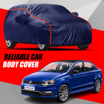V VINTON Car Cover For Volkswagen Ameo (With Mirror Pockets)(Multicolor)