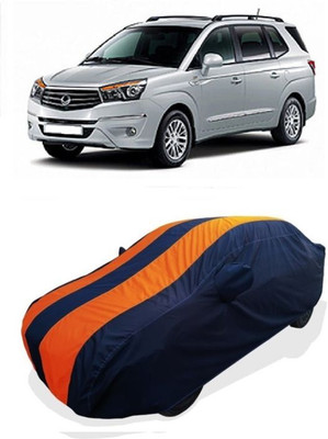 QLAX Car Cover For Maruti Rodius (With Mirror Pockets)(Orange)