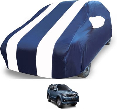 Euro Care Car Cover For Toyota Fortuner Old (With Mirror Pockets)(White, Blue)