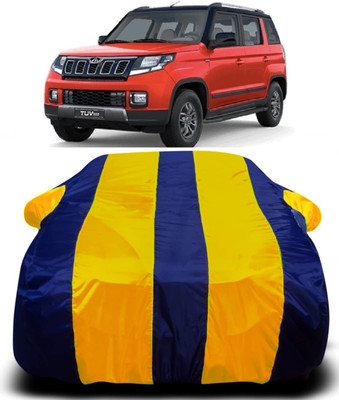 R Rayvin Star Car Cover For Mahindra TUV300 (With Mirror Pockets)(Multicolor)