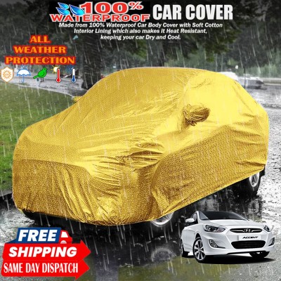 Tamanchi Autocare Car Cover For Hyundai Accent(Gold)