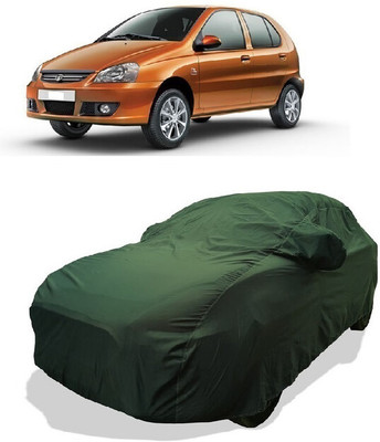 Coxtor Car Cover For Tata Indica Dicor (With Mirror Pockets)(Green)
