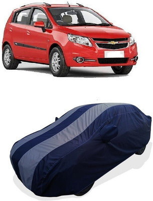 Coxtor Car Cover For Chevrolet Sail Hatchback 1.3 TCDi LS ABS (With Mirror Pockets)(Grey)