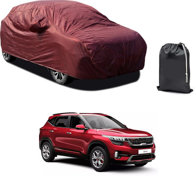 CODOKI Car Cover For Kia SELTOS (With Mirror Pockets)(Maroon)