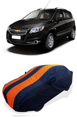 Coxtor Car Cover For Chevrolet Sail Hatchback (With Mirror Pockets)(Orange)